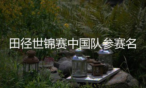 田径世锦赛中国队参赛名单公布 黑龙江运动员钱海峰、郭龙宇入选