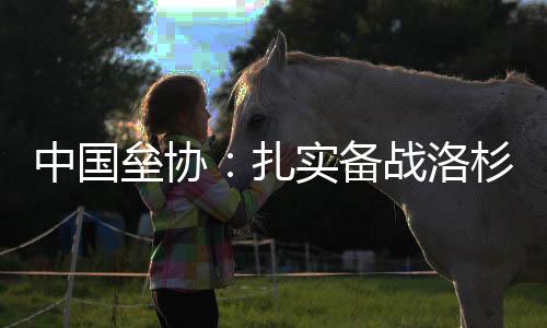 中国垒协：扎实备战洛杉矶奥运会 完善“一体两翼”发展格局